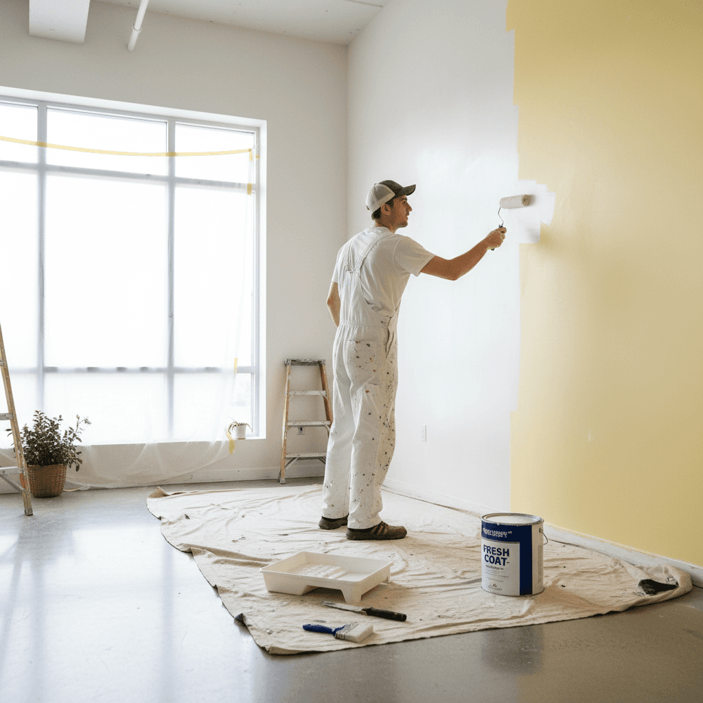Pintura de terminaciones en interior